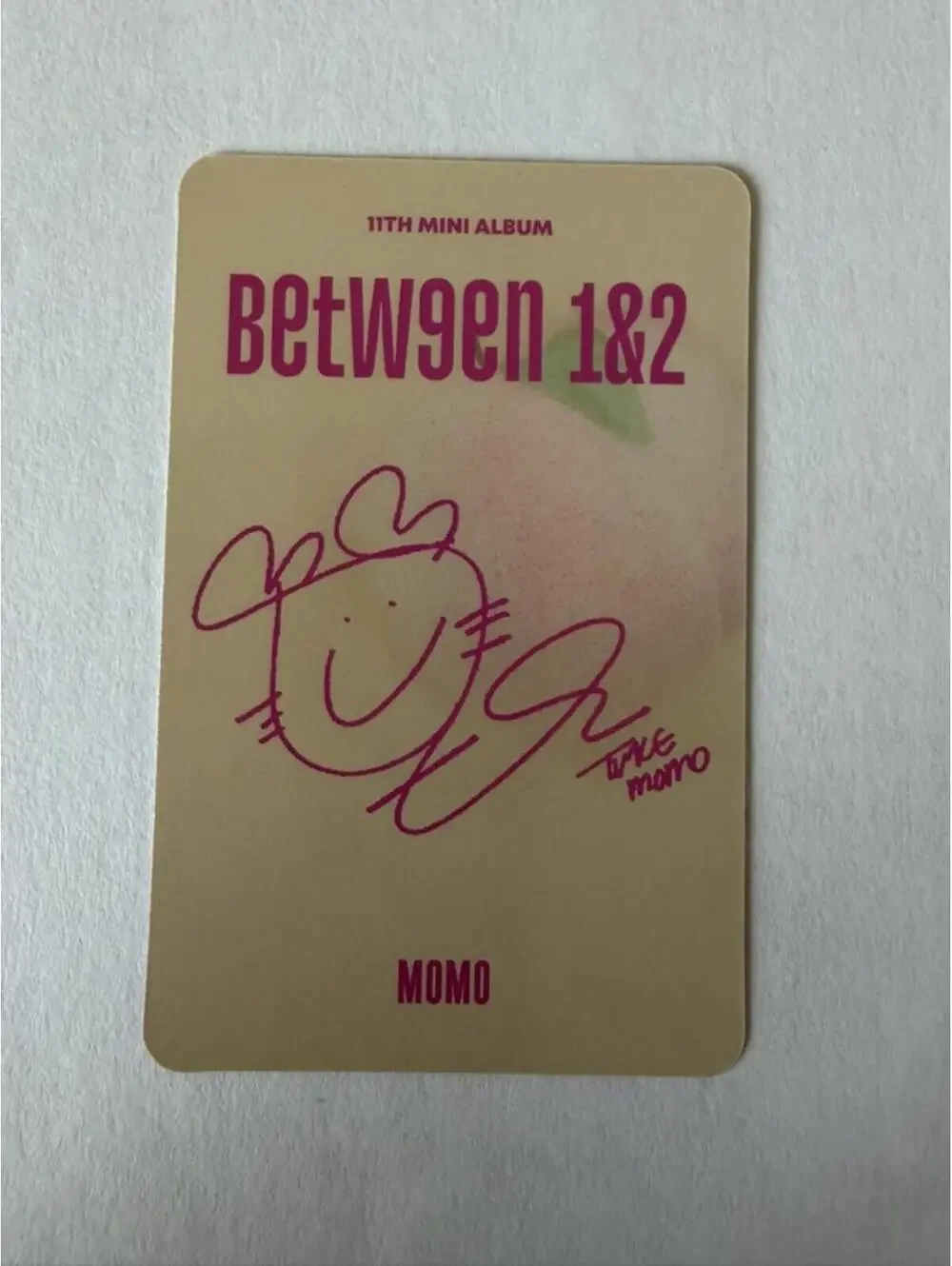 Twice Momo BETWEEN 1&2 Album Photocard